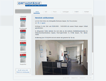 Tablet Screenshot of orthopaedie-speyer.de